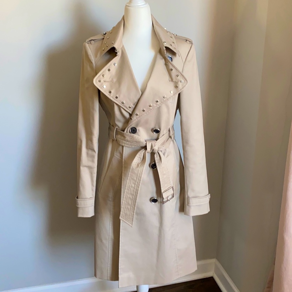 KAREN MILLEN Studded Trench Coat